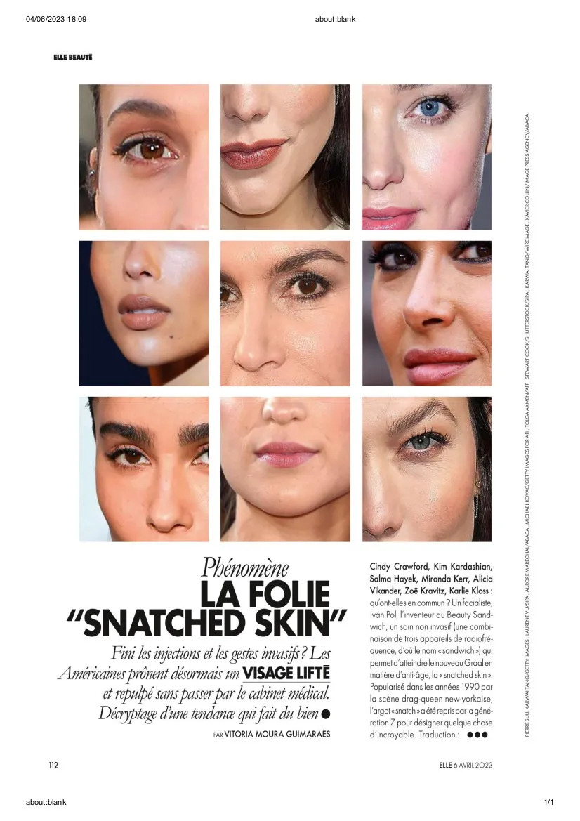 Elle SNATCHED SKIN Facialiste